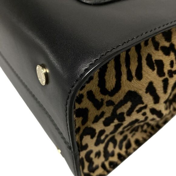 Bvlgari Tote Bag Serpenti Scalier Black X Light Brown X Multi Mini Bag Leopard - Picture 7 of 16